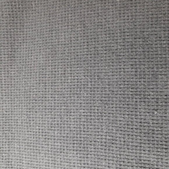 Anchor Blue Waffle Knit Long Sleeve Thermal Top Gray S - Picture 7 of 10